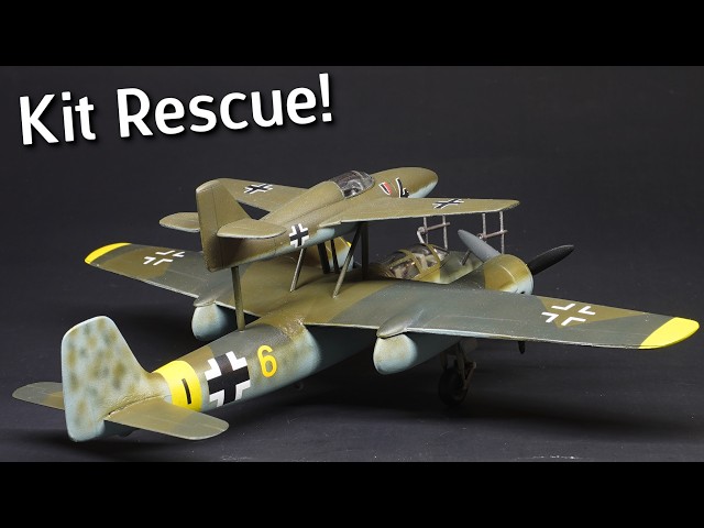 This Was Just a Bag of Bits! Airfix/PM Model Ta 154 "Mistel" Model Kit Build - Model Kit Rescue
