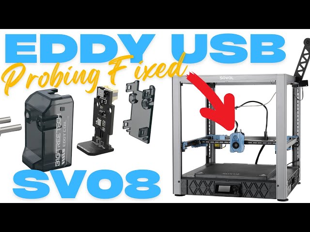 BTT Eddy USB Probe Setup on Sovol SV08 – Full Install & Calibration Guide