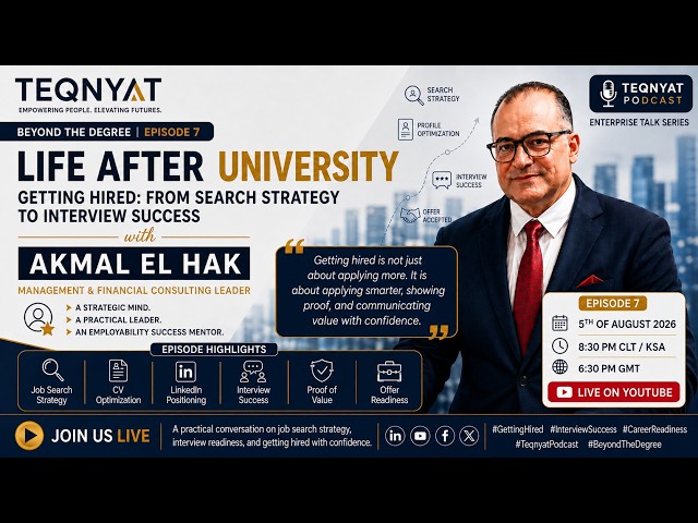 🎙️Life After University - Getting Hired: From Search Strategy to Interview Success