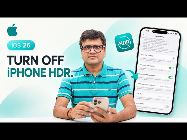 Why You Should Turn OFF HDR on Your iPhone Immediately | iOS 26