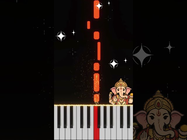 Jai Ganesha Deva - Easy Piano Tutorial #shorts #piano #indianmusic