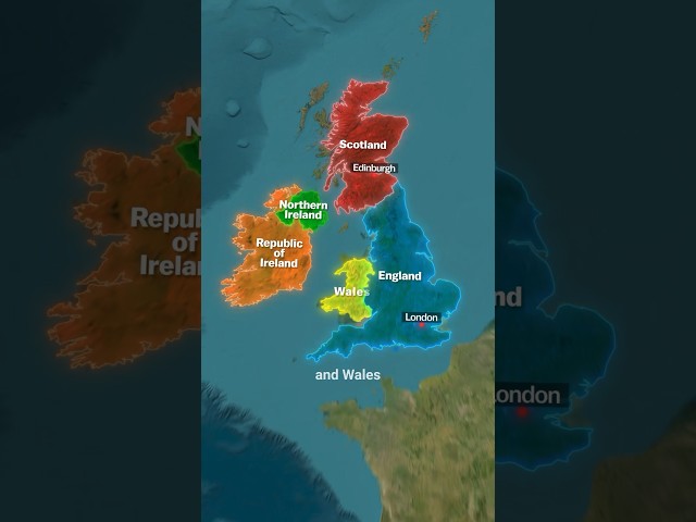 The Difference between Great Britain 🇬🇧 the UK and England📍