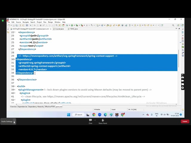 Day 21   Spring Basics  Spring Boot   MS By Nataraj Sir720P HD
