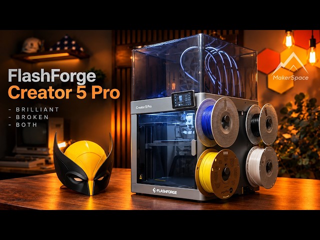 Flashforge Creator 5 Pro Review, A Professional Printer Built by Amateurs