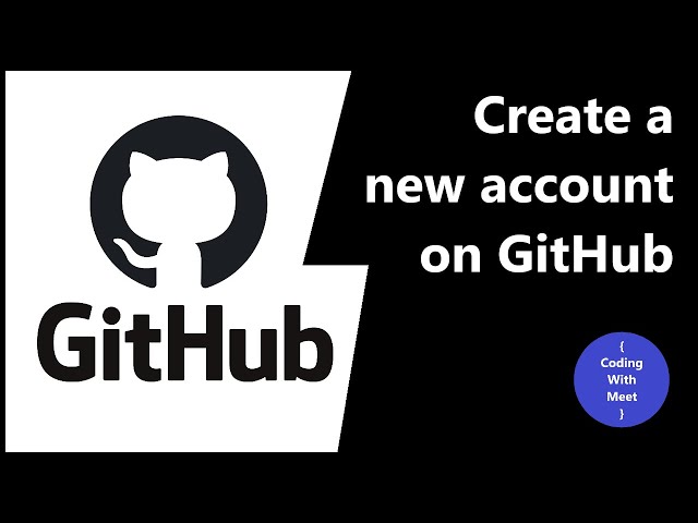 How to create a new account on GitHub