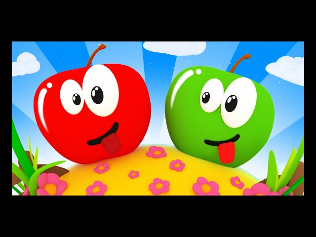 Songs for kids and babies in 3D | Red apple | Titounis