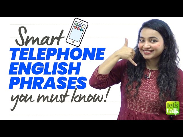 Smart Telephone English Phrases You Must Know! Speak English Confidently | Advanced Expressions