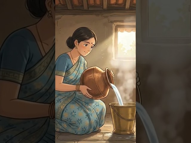 Cozy village winters...Link to full video👆#asmr #ghiblistyle #indianvillagelife #slowliving
