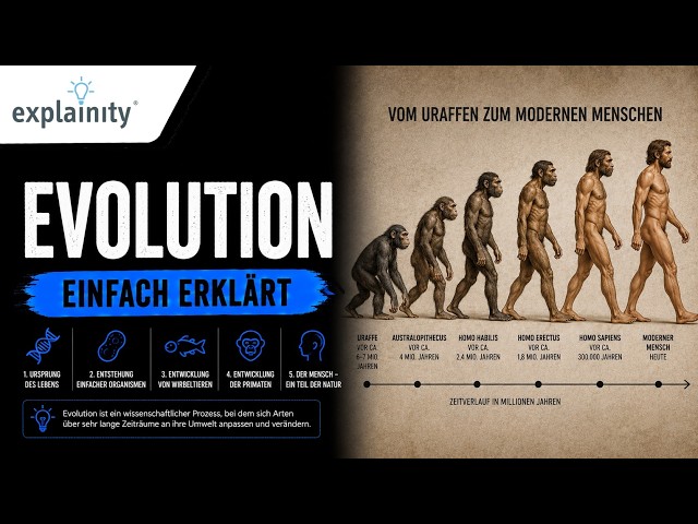 Evolution Explained Simply (explainity® Explainer Video)