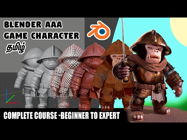 Blender Game Character Creation Course in Tamil - Beginner to Expert