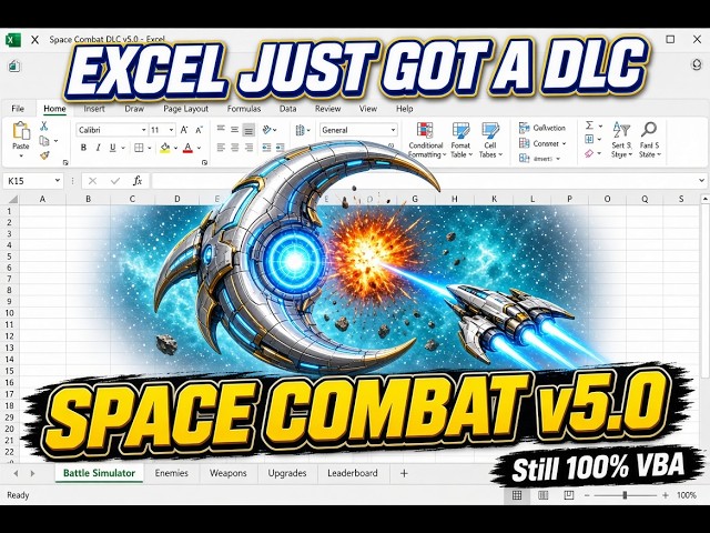 I Upgraded My Excel Space Shooter. Still Not Okay.