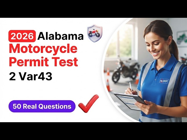 2026 Alabama Motorcycle Permit Test 2 Var44: Complete Question Walkthrough to Pass on Your First Try