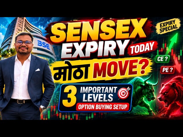 SENSEX EXPIRY TODAY 🔥 | मोठा MOVE? | 3 Important Levels + Option Buying Strategy
