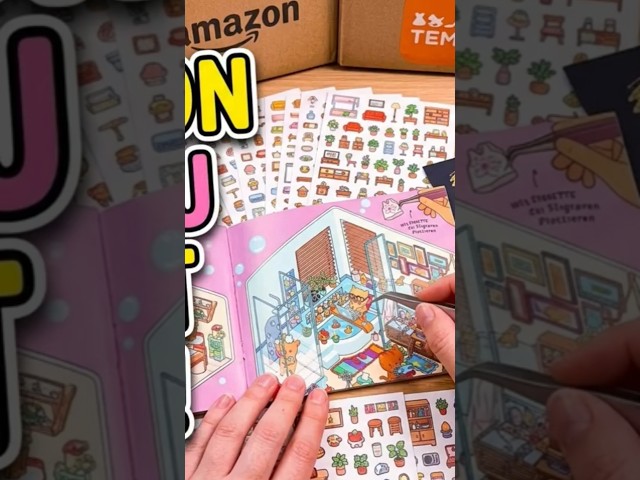 Unboxing New Creative Craft Supplies And Testing Cozy Mini Homes Sticker Scenes#miniature ä