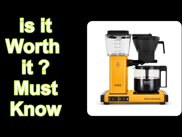 Technivorm Moccamaster 53942 KBGV 10-Cup Coffee Maker Yellow Pepper Features & Must-Know Details