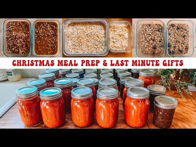 Christmas Meal Prep & Last Minute Gifts