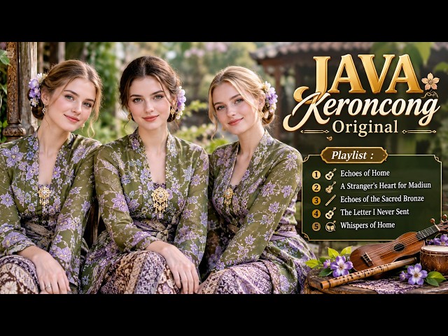 Beautiful Javanese Keroncong Music 🎶 Nostalgic Indonesian Songs for Relaxing, Studying & Sleep