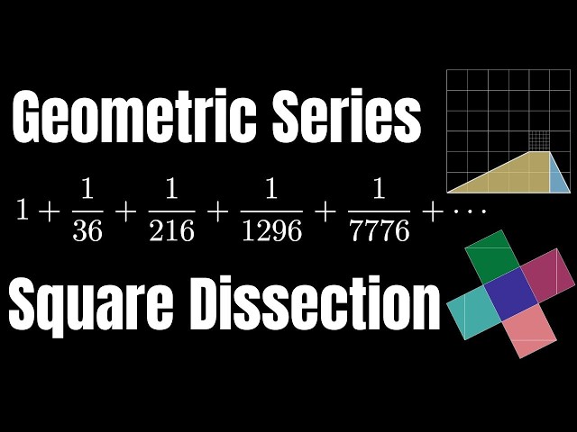 Summing Powers of 1/6 via a Square Dissection