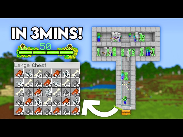 EASIEST MOB XP Farm in Minecraft Bedrock 26.4+!