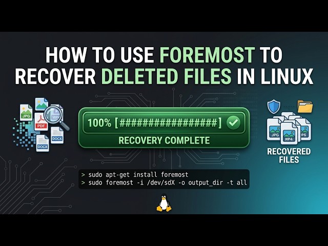 How to Use Foremost to Recover Deleted Files in Linux