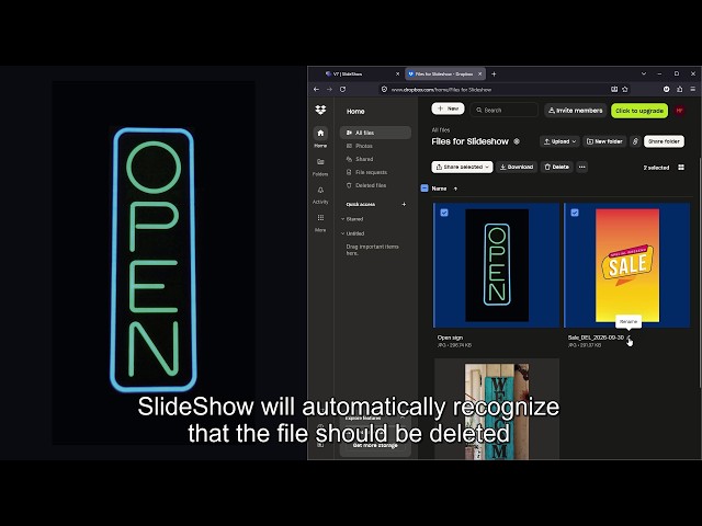 SlideShow - Tutorial: Dropbox sync