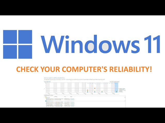 Windows 11 Tip: Use the Reliability Monitor