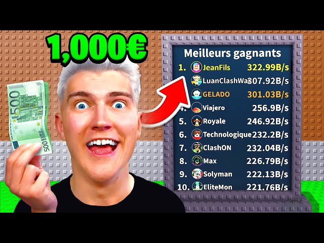 I PAID €1,000 to be in the WORLD TOP on Steal a Brainrot
