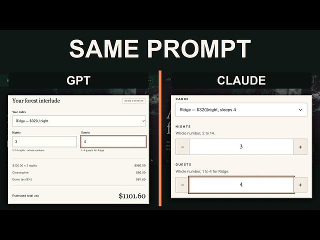 GPT vs Claude: I Tested the Websites They Built