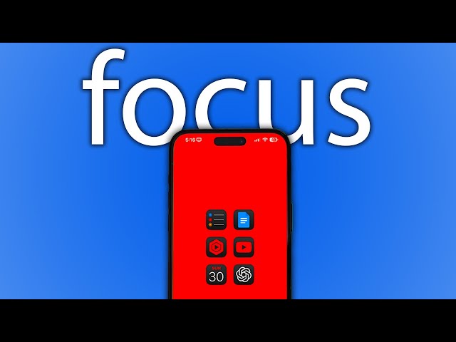 focus modes on iPhone changed my life... here's how