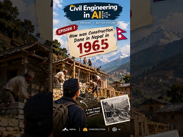 How were buildings constructed in Nepal in 1965? #constructionnepal   #oldbuildings