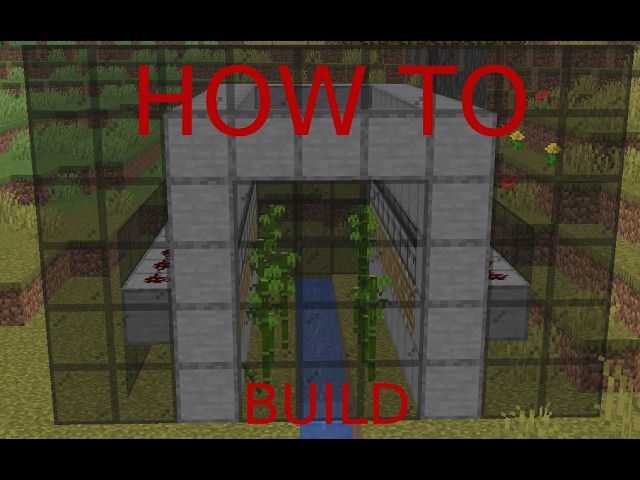 Minecraft Tutorial: Build a simple auto bamboo farm