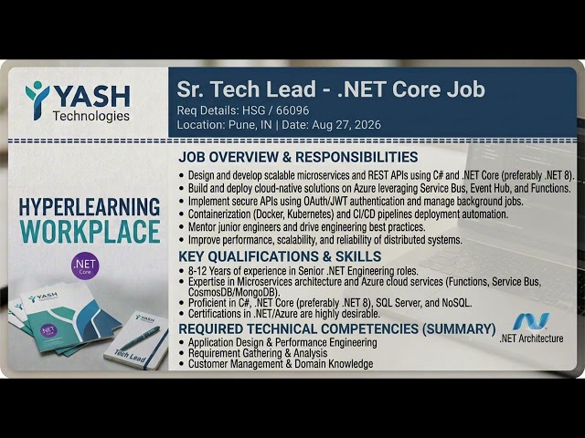 YASH Technologies Hiring | Multiple IT Jobs in Pune, Bangalore & Indore | Apply Now | Latest IT Jobs