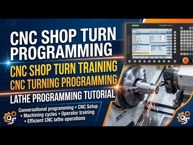 SHOPTRUN Programming, CNC ShopTurn Training, CNC Turning Programming, Lathe Programming Tutorial
