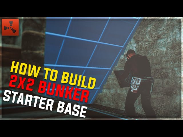 EASY STARTER 2X2 ROOF BUNKER BASE DESIGN | RUST