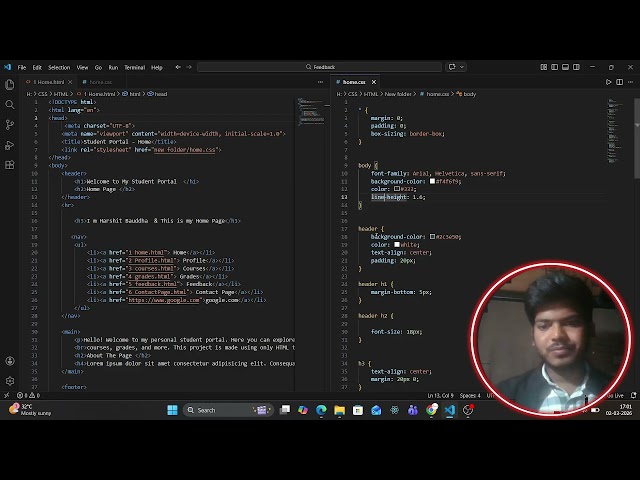 Home Page Ready By Using CSS | CSS Part 1
