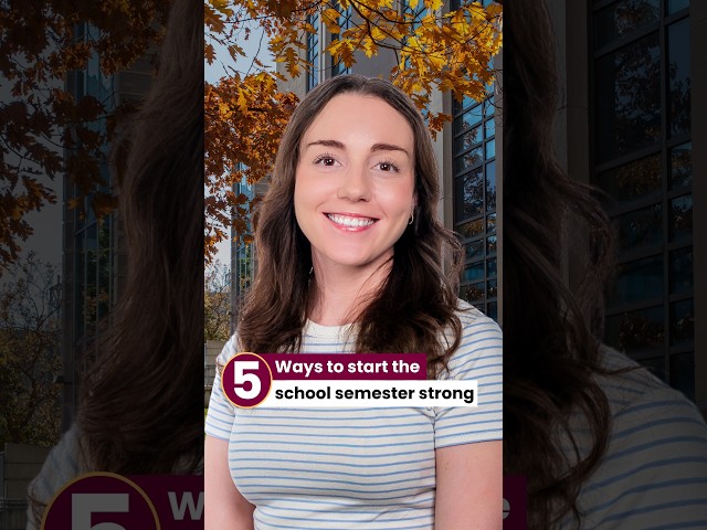 Here are 5 ways to start the school semester strong #shorts #mcmasteruniversity