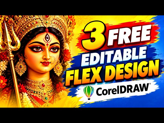 3 FREE Editable Flex Design | CorelDRAW Tutorial | Free Download | Bengali