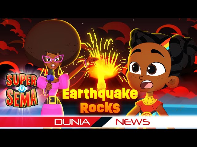 A Big Earthquake Rocks Dunia? 😲 Super Sema | Cartoons for Kids