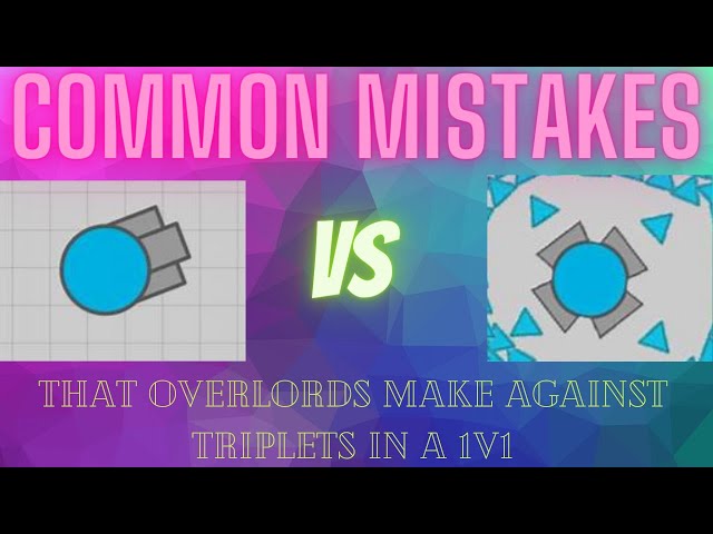 Common Mistakes Overlord Noobs Make Against A Triplet  || Diep.io feat. 874