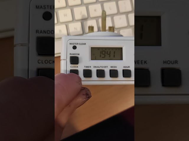 Digital Socket Timer - On off  settings