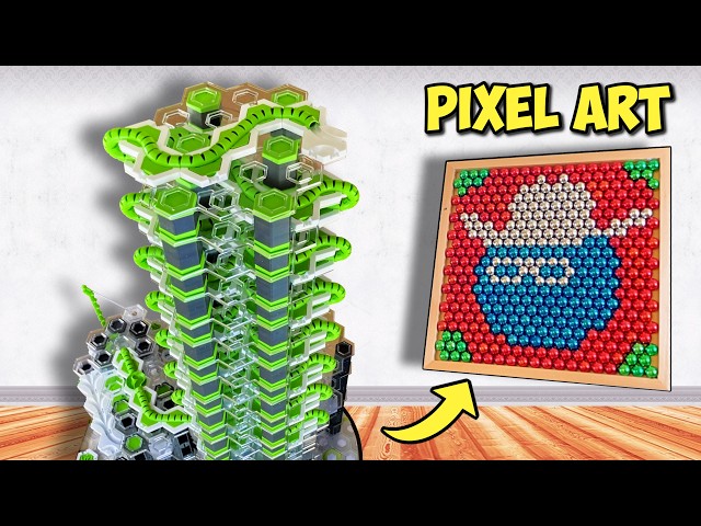 Building a Marble Pixel Art Machine