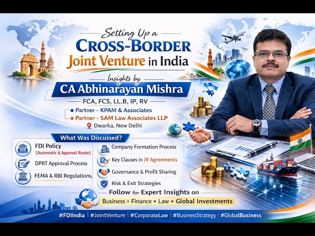 Setting Up Cross-Border Joint Venture in India