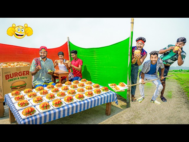 CHICKEN BURGER CHOR || New Funny Comedy Video || Bidik Fun Tv Nonstop