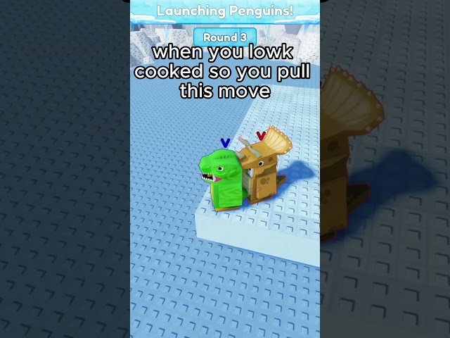 when you lowk cooked so you pull this move #knockout #penguin #funny #viral #shorts #roblox #cooked