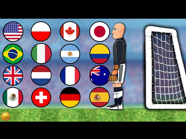 BEAT THE KEEPER | Marble Soccer Race Tournament #74