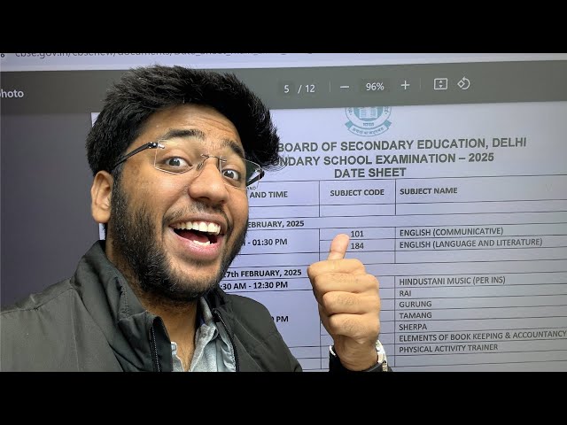 DATESHEET OUT 🔥 - Class 10th and 12th | CBSE Datesheet 2025