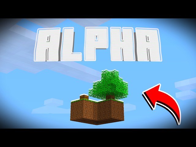 I PLAYED THE EARLIEST POSSIBLE VERSION OF SKYBLOCK - RECREATED ALPHA