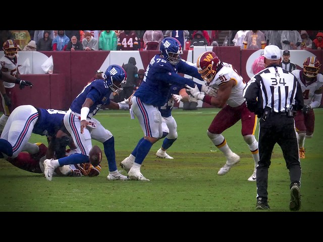 Strip Sack! Winston fumbles, Commanders recover
