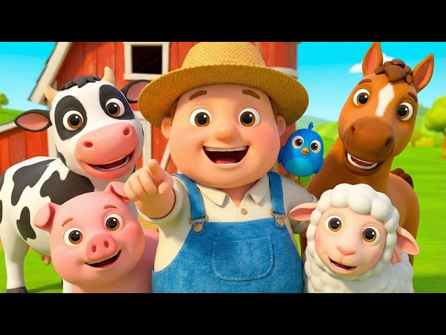 Old MacDonald Had a Farm | Animal Sounds Song & Nursery Rhymes for Kids