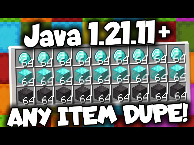 Minecraft Java 1.21.11+ Multiplayer Any Item Duplication Glitch!